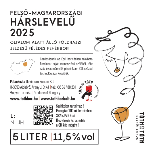 Hárslevelű 5L BIB ( Bag in Box)